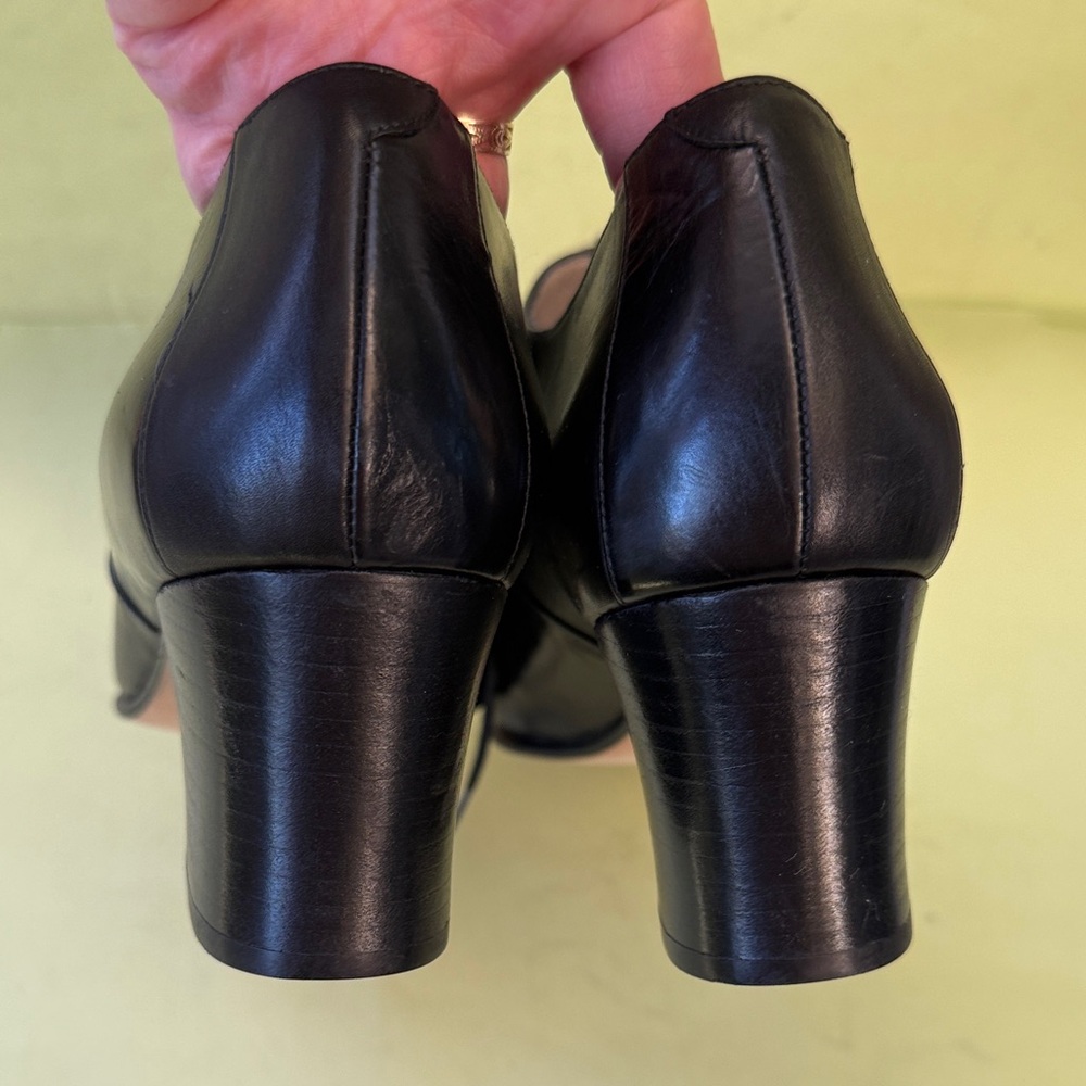 New Vintage 90’s Martinez Valero Black All Leather booties - Picture 7 of 9